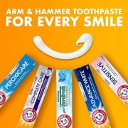 ARM & HAMMER Advance White Anticavity Whitening Toothpaste with Fluoride, Clean Mint, 6 oz, 2 Pack