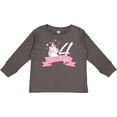 thumbnail image 3 of Inktastic I'm Four Cute Unicorn 4th Birthday Boys or Girls Long Sleeve Toddler T-Shirt, 3 of 5