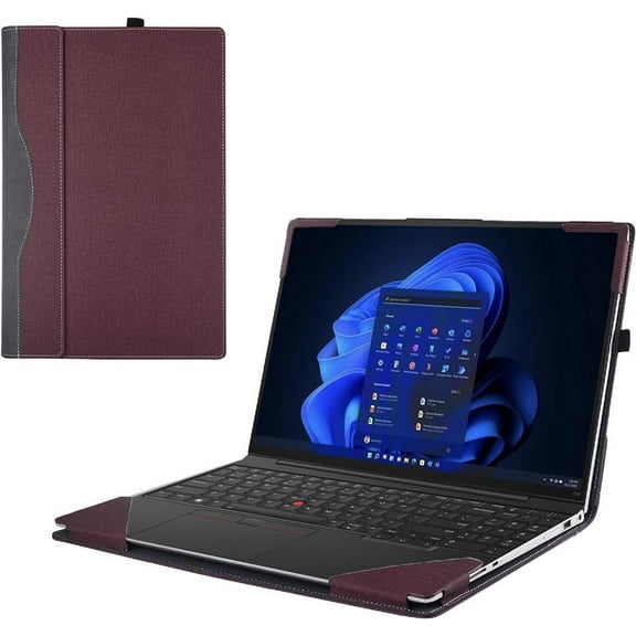 Laptop Case Cover for 16 inch Lenovo ThinkPad P15V Gen 3 & ThinkPad P15V Gen 2 / Gen 1, PU Leather Shell Notebook Sleeve