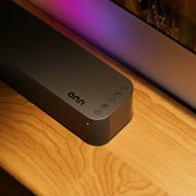 onn 20 Inch Bluetooth 2.1 Channel Soundbar with Multi-Color LED Lighting, Black