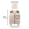 thumbnail image 3 of ddioayh Kids Cargo Vest and Hat Set with Pockets,Outdoor Adventure Kit for Young Kids,Party Favors,Dress up,Cargo Vest and Hat Set for Camping fishing Exploration, 3 of 6