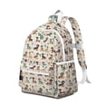 thumbnail image 2 of Dachshunds on the Beach Backpack for School,Cute School Bag,Schoolbag with Adjustable Shoulder Straps & Padded Back,13.4"x11"x4.7", 2 of 6