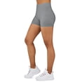 thumbnail image 2 of Gilbin Ultra Soft High Waist Yoga Stretch Mini-Bike Shorts for Women-Many Colors-One Size & Plus Size (Charcal S-L) Charcoal, 2 of 7