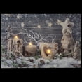 thumbnail image 3 of Northlight LED Lighted Winter Candles Christmas Canvas Wall Art - 15.75" x 23.75", 3 of 9