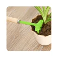 thumbnail image 2 of Herramientas de jardinería de color caramelo para niños, mini paleta de metal con mango de madera, rastrillo y pala para jardinería, 3 piezas (color: como se muestra, tamaño: talla única), 2 of 5