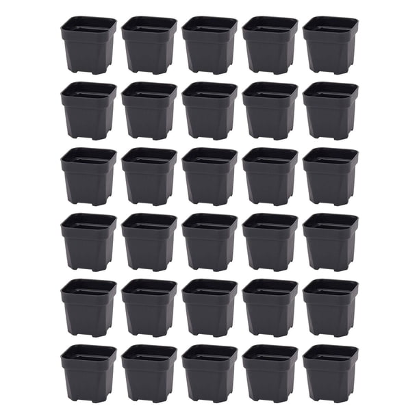 30 macetas cuadradas ligeras para viveros de plantas, para bonsáis 7.9cmx7.2cmx6.5cm