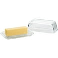 thumbnail image 3 of Trudeau Linea Covered Glass Butter Dish, 3 of 3