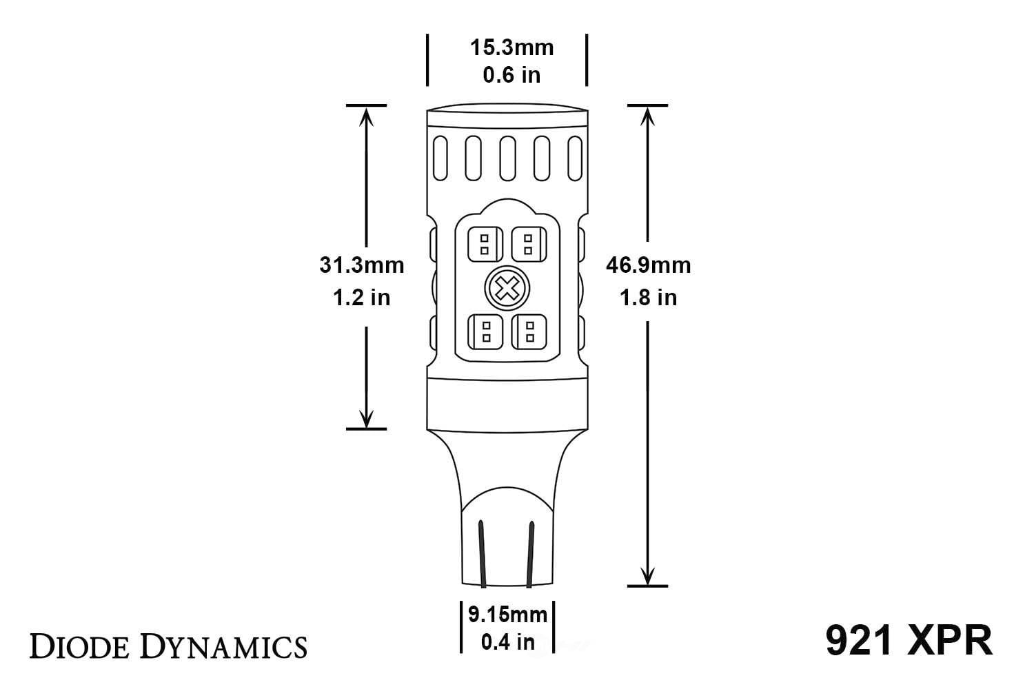 Diode Dynamics DD0394P Back Up Light Bulb