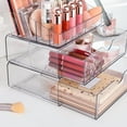 thumbnail image 4 of BAODELI 3 Tier Clear Makeup Organizer with Drawer, Cosmetic Storage for Dresser Countertop and Bathroom Vanity, Beauty Holder for Lipstick Brush Skincare, 4 of 7
