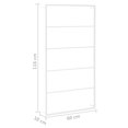 thumbnail image 4 of vidaXL Towel Rack White 60x10x116 cm Steel, 4 of 4