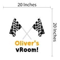 thumbnail image 4 of Sports Personalized Wall Decals for Boys Bedroom - Checkered Flags on White Background DIY & Creativity Custom Name Wall Sticker - Size: 20 In x 20 In, 4 of 4