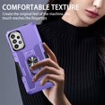 thumbnail image 5 of Allytech for Samsung Galaxy A35 Phone Case with Ring Holder, Anti-Fingerprint Non-slip Anti-Drop Heavy Duty Corner Protection Rotating Ring Stand Cover Case for Samsung A35 Phone 6.6", Purple, 5 of 10