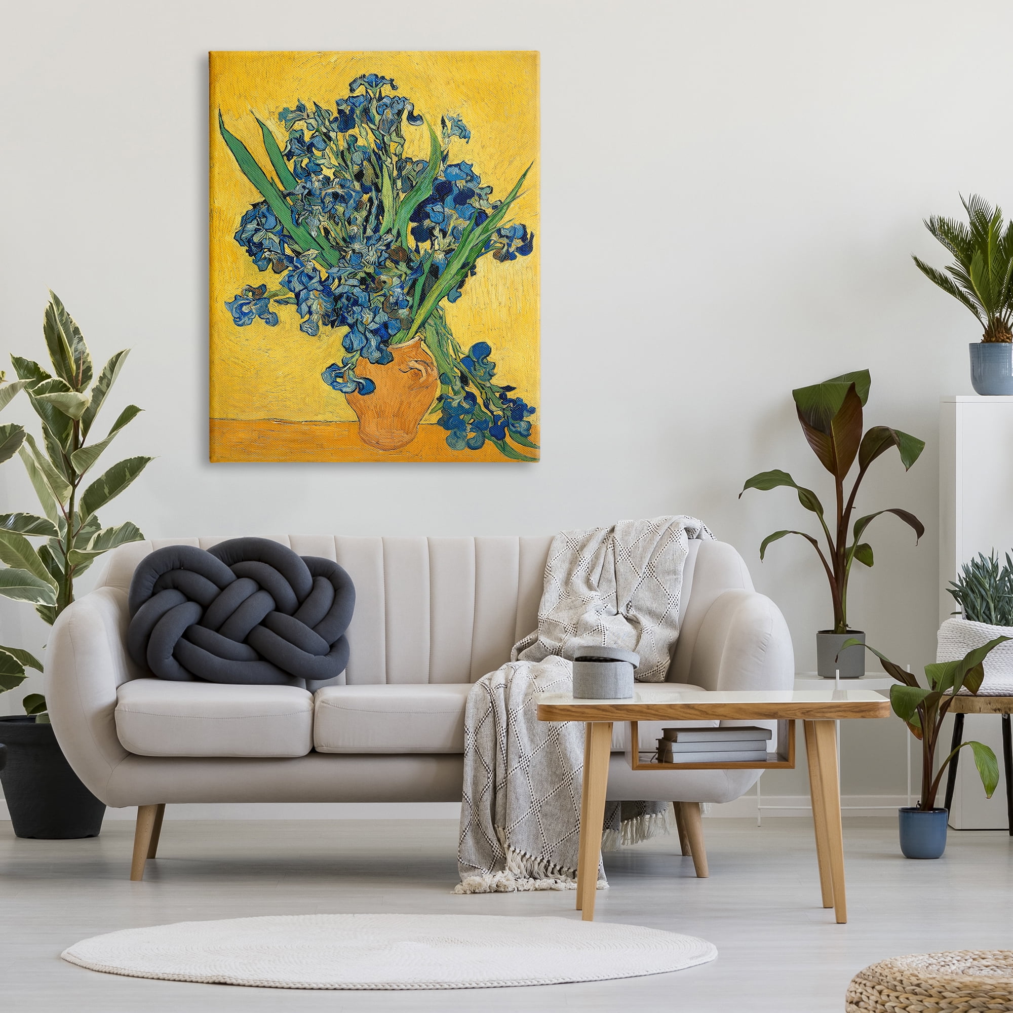 The Stupell Home Decor Collection Van Gogh Irises Post Impressionist Painting Canvas Wall Art