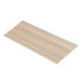 thumbnail image 1 of 10 Pcs Tiges Rondes Tige en Bois Tige Demi-Cercle Non Finie Tige de Tige, 1 of 8