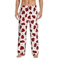 thumbnail image 2 of Lsque Ladybug And Heart Print Men's Pajama Pants, Lounge Pant - Comfortable Home Wear,Elastic Waistband, Stylish Design-X-Large, 2 of 9