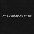 thumbnail image 2 of Lloyd Mats LogoMat Custom-Fit Carpet Trunk Mat for 2013-2023 Dodge Charger w/Subwoofer, Charcoal, 2 of 4