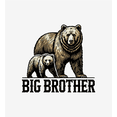thumbnail image 2 of Big Brother Bears Boy's White Crew Neck Short Sleeve Tee-Medium, 2 of 4