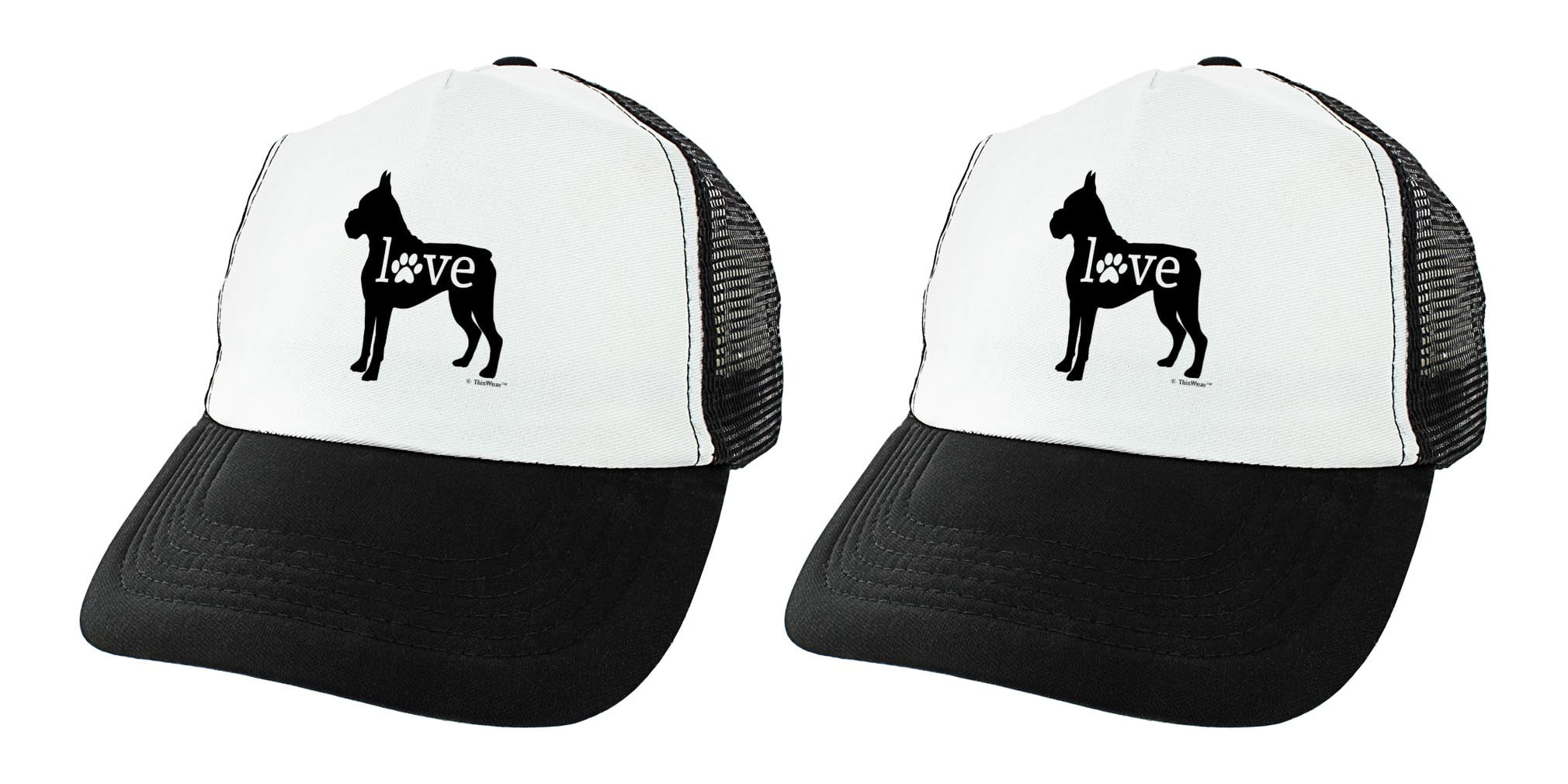 Væk Brudgom munching Boxer Dog Themed Gifts Boxer Love Paw Print Boxer Novelty Hat 2-Pack  Trucker Hats - Walmart.com - Walmart.com