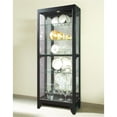 thumbnail image 4 of Hardwood Side-Entry 5 Shelf Curio Cabinet in Onyx Black by Pulaski Furniture, 4 of 10