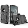 thumbnail image 2 of ZIZO Bolt Series for iPhone XR Case with Screen Protector Kickstand Holster Lanyard - Gun Metal Gray Gun Metal Gray/Black, 2 of 6