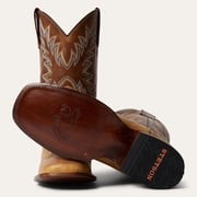 Men's Stetson Cole Boots Square Toe Handcrafted Tan