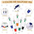 thumbnail image 2 of 15 Pcs Retractable Pens On Lanyard Neck Pens In A Rope Shuttle Pen 4 Color Ink Ballpoint Pen With C, 2 of 5