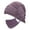 Purple, variant on Unisex Winter Knitted Soft Warm Cap with Face Cover Winter Warmer Protective Headgear