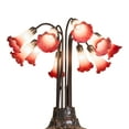 thumbnail image 4 of Meyda Tiffany - 12301 - Ten Light Table Lamp - Pink/White Pond Lily - Mahogany Bronze, 4 of 7