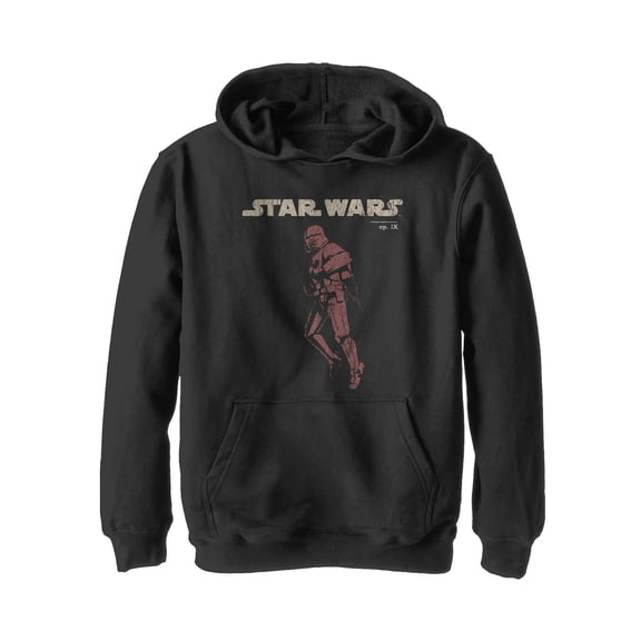 Boy's Star Wars: The Rise of Skywalker Retro Sith Trooper Flight  Pull Over Hoodie Black Small