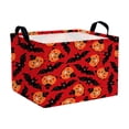 thumbnail image 2 of Rectangular Halloween Horror Ghost Storage Basket,Scary Pumpkin Basket,Halloweens Party Baskets,Halloween Candy Storage Baskets with Handles,Collapsible Storage Box Bin (L-1PCS), 2 of 9