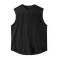 thumbnail image 5 of Caqnni Cotton Adult Men's Basic Undershirt Tank Top Athletic Sleeveless Tee (Black,3XL), 5 of 5