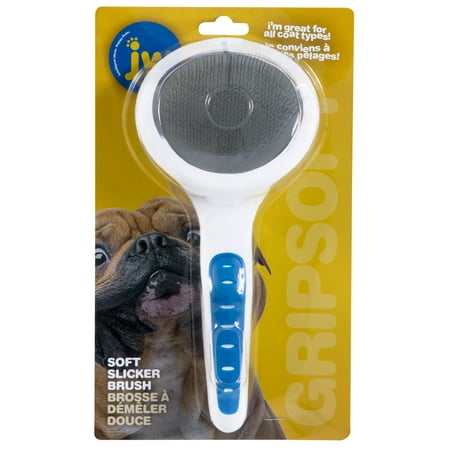 UPC: 0618940650027 | JW Gripsoft Slicker Gentle Pet Brush  Soft Pin