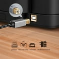 thumbnail image 5 of USB 2.0 Printer Cable 3FT, Braided Zinc Alloy Case USB A to B Cable, High-Speed Printer Cord, 5 of 5