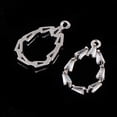 thumbnail image 4 of AMLESO 2 Pcs Glass Crystal Pendant Charms Earring Drop Dangle DIY 19x10x2mm, 4 of 8