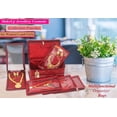thumbnail image 3 of Bolsa organizadora de maquillaje Atorakushon Satin Maroon para mujer, 3 of 9