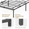 thumbnail image 4 of Yartaka 14 Inch Durable Steel Slat Metal Platform Bed Frame in Black, Easy Assembly ,Twin, 4 of 7