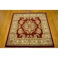thumbnail image 2 of Unique Loom Voyage Collection Tapis Traditionnel Oriental Classique Design Complexe, 4 Pieds, Rouge/tan, 2 of 5