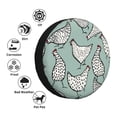 thumbnail image 4 of Balery Hand Drawn Chickens Cubiertas para Neumáticos - Protector Resistente para Neumáticos de Camioneta, SUV, Remolque, Camper y RV-16 inch, 4 of 6