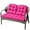 Hot Pink, variant on Outdoor Chair Cushions Set of 3, Waterproof Patio Loveseat Cushions with Ties, Thickened Replacement Cushions for Wicker Furniture Purple 3 PCS