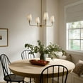 thumbnail image 3 of 52520BNB Kichler Lighting Pallas - 4 Light Chandelier In Traditional Style-13.75 Inches Tall and 25 Inches Wide-Brushed Natural Brass Finish, 3 of 9