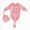 D249-Pink, variant on Newborn Toddler Sleep & Play One-Piece Bodysuit Newborn Knotted Sleeping Bag Fetal Hat Set Baby Pajamas Purple Bodysuit Baby Fall Winter Clothing Gift