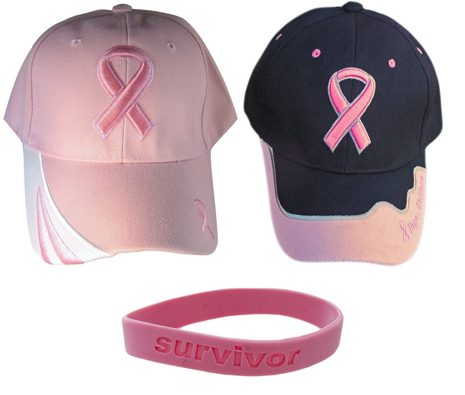 pink breast cancer baseball hats