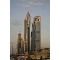 thumbnail image 2 of Young, Bill 23x32 Black Ornate Wood Framed with Double Matting Museum Art Print Titled - UAE, Dubai Towers along Sheik Zayed Road, 2 of 4