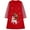 D# Red Unicorn, variant on HWJAD 2-7 Years Kids Girl's Dresses Cotton Jersey Long Sleeve Crewneck Swing A-Line Cute Rabbit Midi Casual Polk Dot Dress