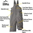 thumbnail image 3 of iXtreme Kids Unisex Insulated Ski Bib Snowpant Snowboard Snowsuit (Grey Size 5/6), 3 of 5