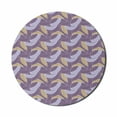 thumbnail image 1 of Geometric Mouse Pad for Computers, Crossed Curved Arc Design with Different Colors Abstract Motif, Round Non-Slip Thick Rubber Modern Gaming Mousepad, 8" Round, Purple Lavender, by Ambesonne, 1 of 2