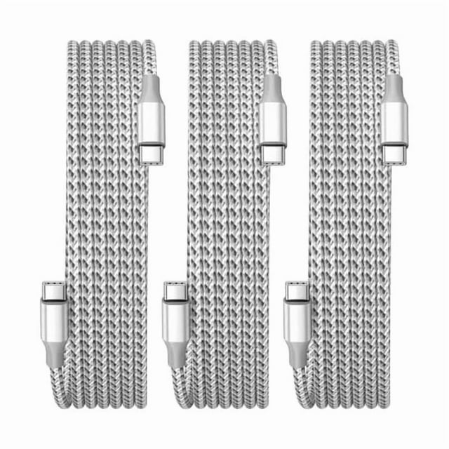 wonima11 USB C Cable,3 Pack 10FT USB C to USB C Cable 60W Type c Charger Fast Charging Cord,USB C Charger Nylon Braided Compatible iPhone 16 Pro/15 Pro/Plus/Max/iPad/MacBook and More