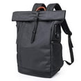 thumbnail image 1 of Roll-Top Backpack 15.6 Inch Women Men, Waterproof Daypack School Backpack College Backpack Backpack Roll Top Backpack With Usb (Black), 1 of 7