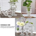 thumbnail image 4 of 1 pieza de estilo retro, florero de vidrio, arreglo floral, botella, decoración de flores (transparente), 4 of 7