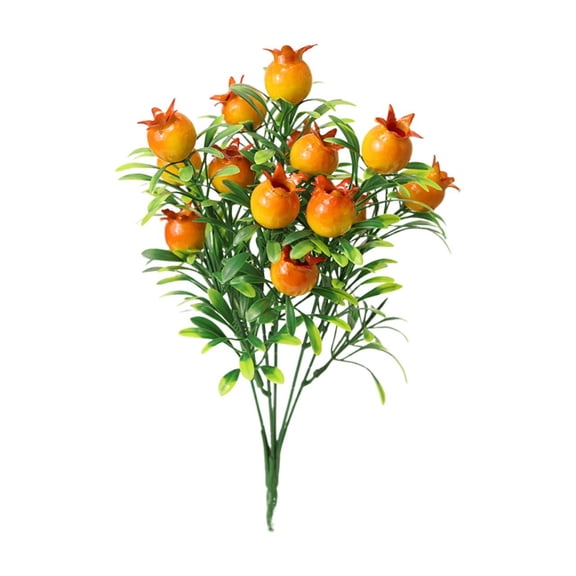 Farmhouse Table Centerpiece Fruit Tree - Ldpe Artificial Orange Decor for Kitchen Counter, Dining Room, No Maintenance Required, Nanoei Artificial Flowers Indoor